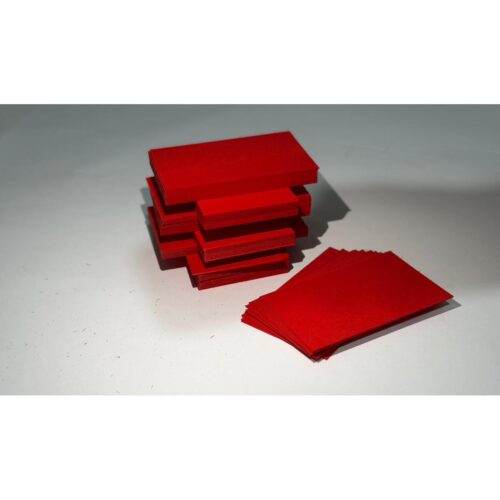 Kırmızı Boş Kelime Kartları Etiket 5X8cm 500 Adet Boş Kart Boş Kartvizit