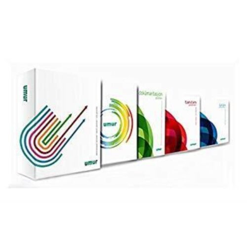 50001969 A4 350 gr 100 Lü Parlak Kuşe Kağıt (2,18 KG)