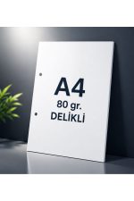 A4 Delikli Fotokopi Kağıdı 80 gr 50 Yaprak – Yazıcı Uyumlu, Net Baskı, Ofis & Okul Kullanımı - Görsel 3