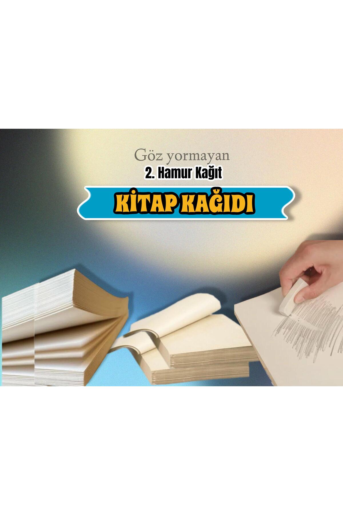 A4 Kitap Kağıdı 2. Hamur Kağıt Göz Yormayan Kağıt 53 gram 250 Adet (0,82KG)