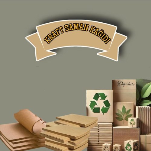 A4 Kraft Saman Kağıdı Paketleme Hobi Etiket Kağıdı 80 Gram 25 Adet