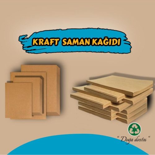 A4 Saman Kağıdı, A4 Kraft Saman Kağıdı 100 Adet 225 Gram