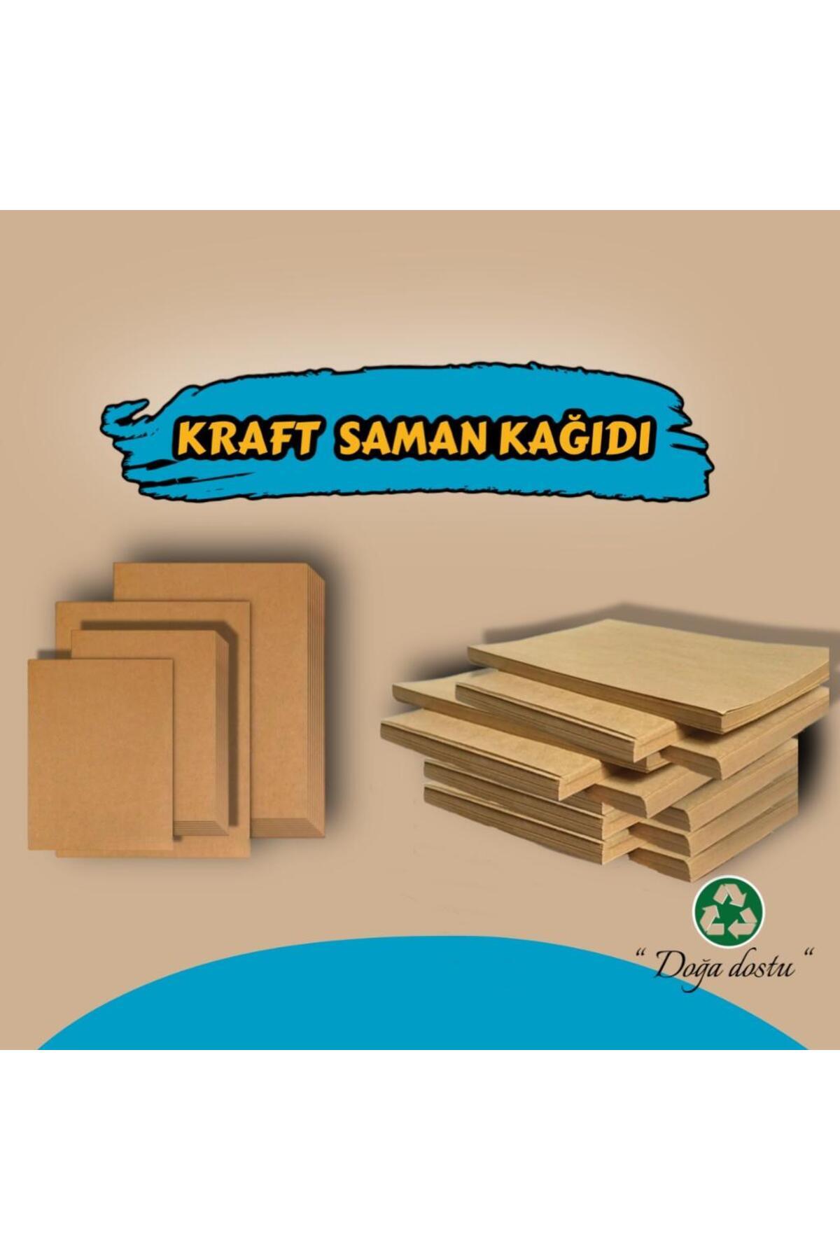 A4 Saman Kağıdı, A4 Kraft Saman Kağıdı 100 Adet 90 gram (0,6237 KG)