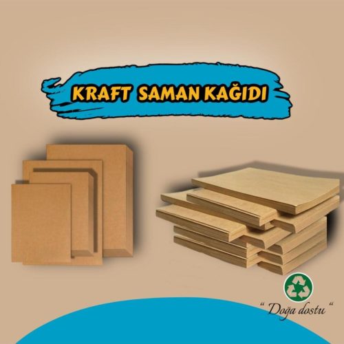 A4 Saman Kağıdı, A4 Kraft Saman Kağıdı 25 Adet 230 gram (0,6237 KG)