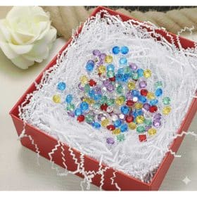 Beyaz Zigzag Kırpık Dolgu Kağıdı 100 Gr – Kutu İçi Süsleme ve Hediye Paket Dolgu Kağıdı