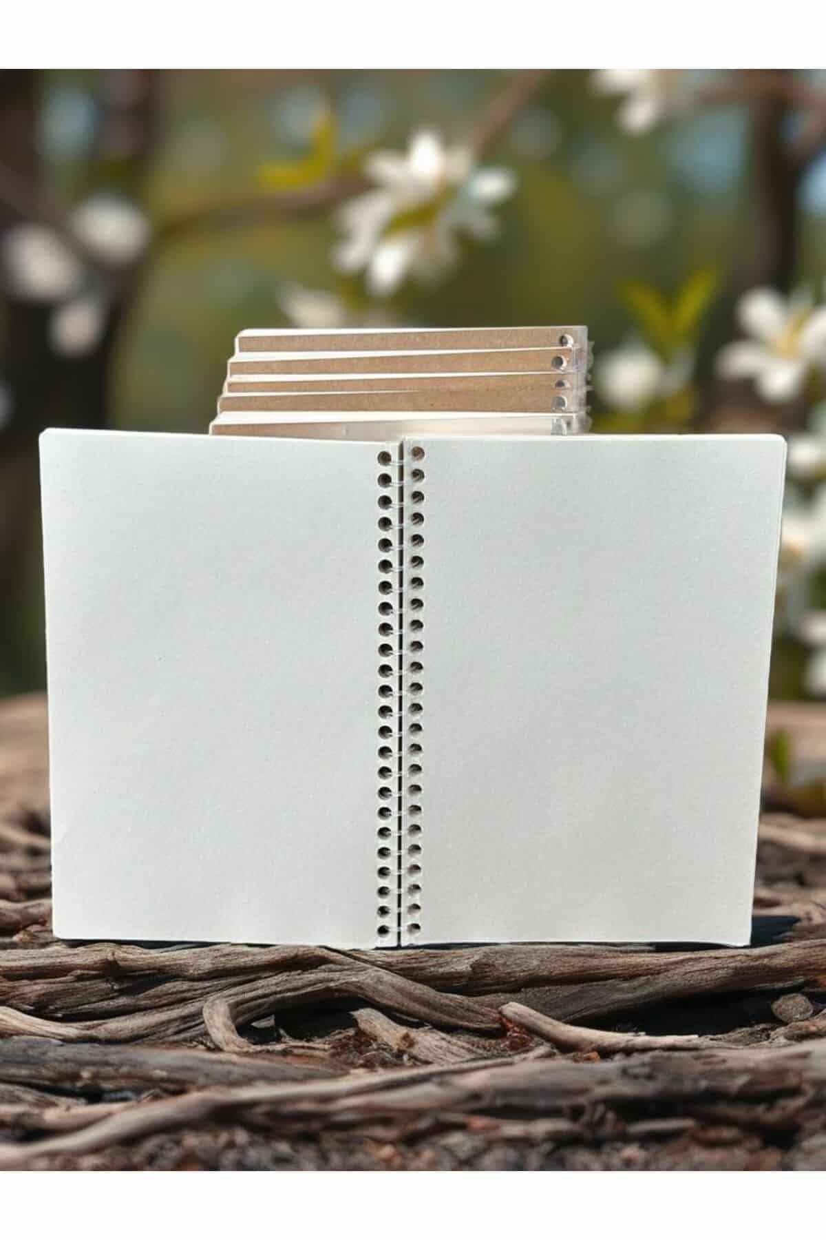 Çizgisiz Defter 14,8x21cm | Göz Yormayan Geri Dönüşüm Kağıtlı | 70 Yaprak / 140 Sayfa - Görsel 2