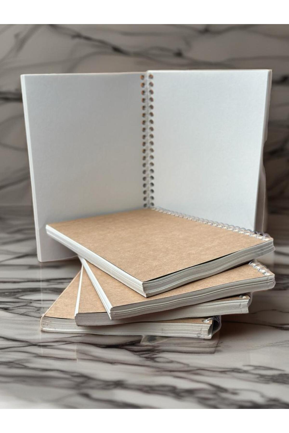 Çizgisiz Defter 14,8x21cm | Göz Yormayan Geri Dönüşüm Kağıtlı | 70 Yaprak / 140 Sayfa - Görsel 3