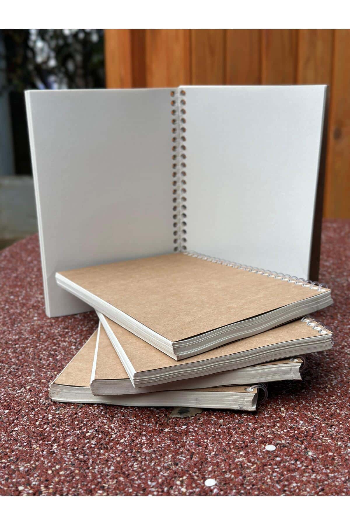Çizgisiz Defter 14,8x21cm | Göz Yormayan Geri Dönüşüm Kağıtlı | 70 Yaprak / 140 Sayfa - Görsel 4