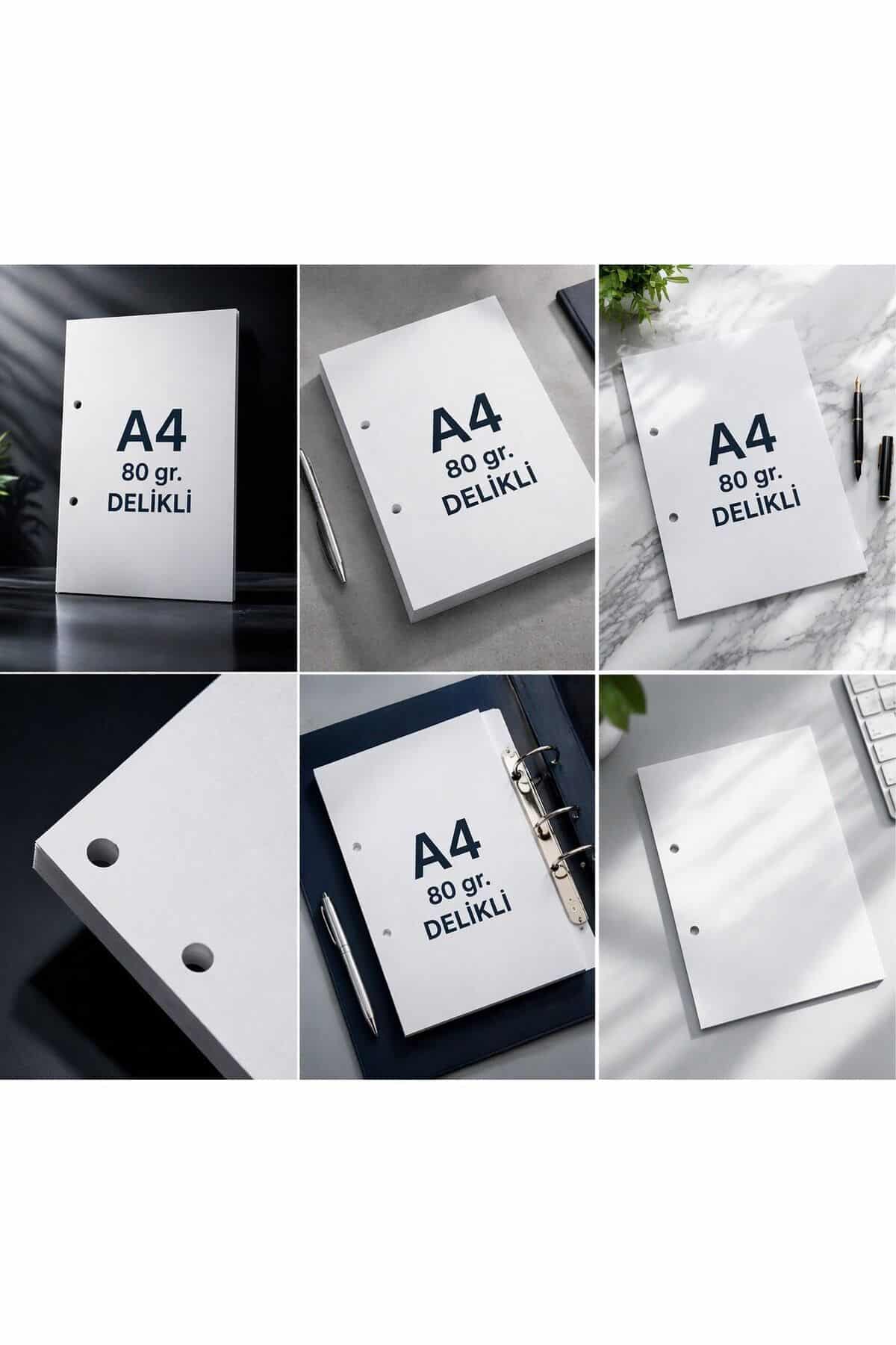 Dosya Delikli A4 Fotokopi Kağıdı 80Gr Mondi Marka 25 Adet Yüksek Performanslı Baskı Kağıdı - Görsel 2