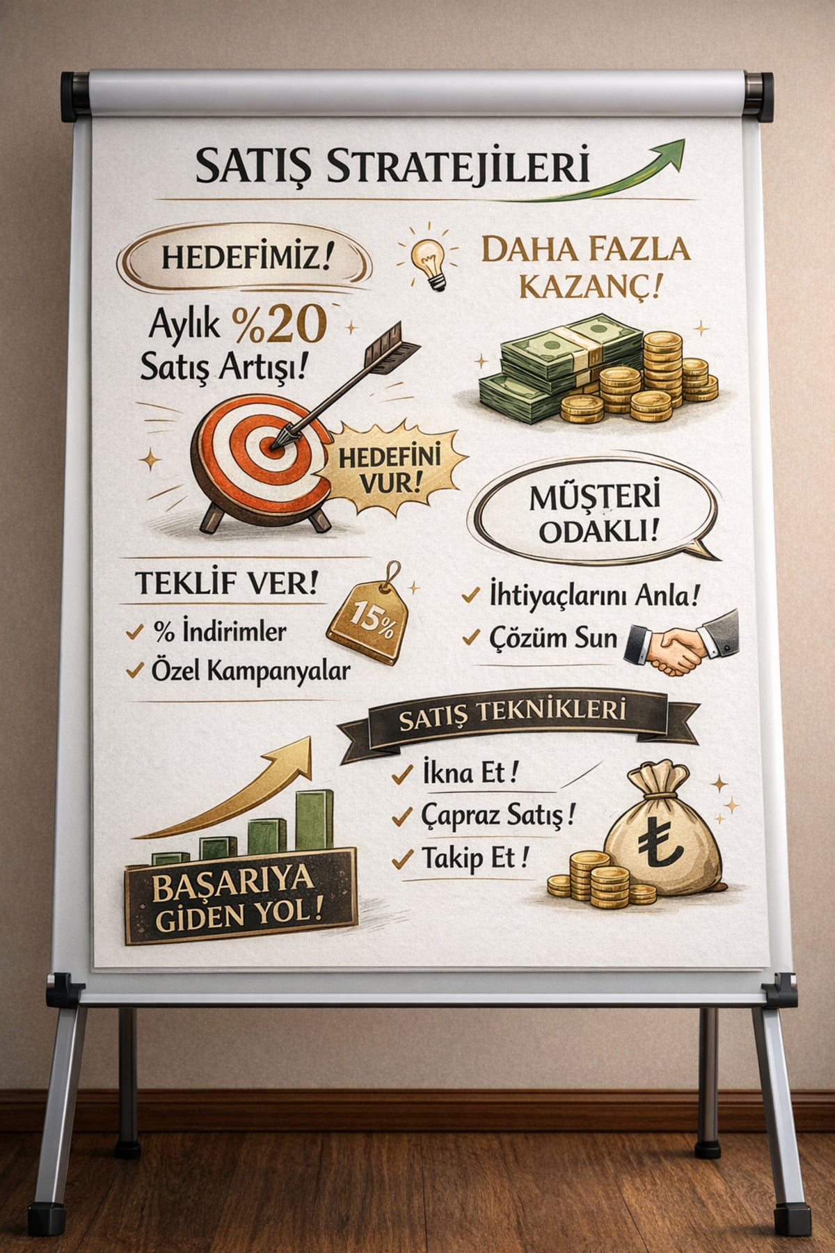 Flipchart Kağıdı Pano kağıdı Yazı Tahtası Kağıdı 100 adet - Görsel 6