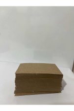 Kraft Baskısız Boş Karft 50 Adet Kartvizit, Not Kartı, Hediye Notu, Boş Kraft Kağıt (0,0594 KG) - Görsel 3