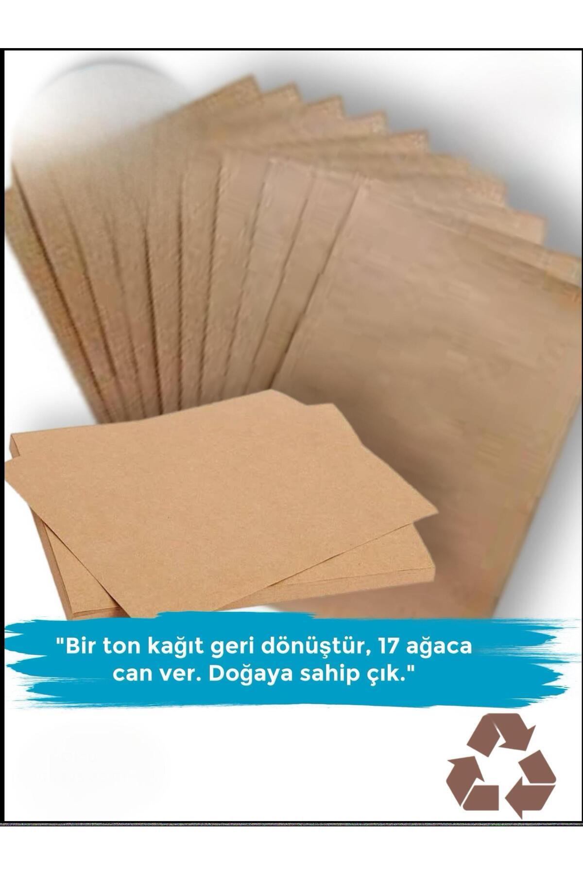 Kraft Saman Kağıdı Paketleme Hobi Etiket Kağıdı 80 gram 15 Adet 70 X 100 Ebatında (0,84KG)