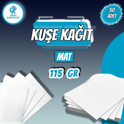 Mat Kuşe Kağıt 115 gr A4 50 Adet