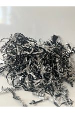 Oniks & Beyaz Z Zigzag Kırpık Kağıt 100 gr Hediye Kutu Dolgu Süsleme - Görsel 5