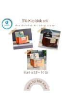 Orküp 8x8 1. Hamur 80gram 3 Paket 3x500 Adet Bloknot Küp Blok Not Beyaz (0,57 KG)