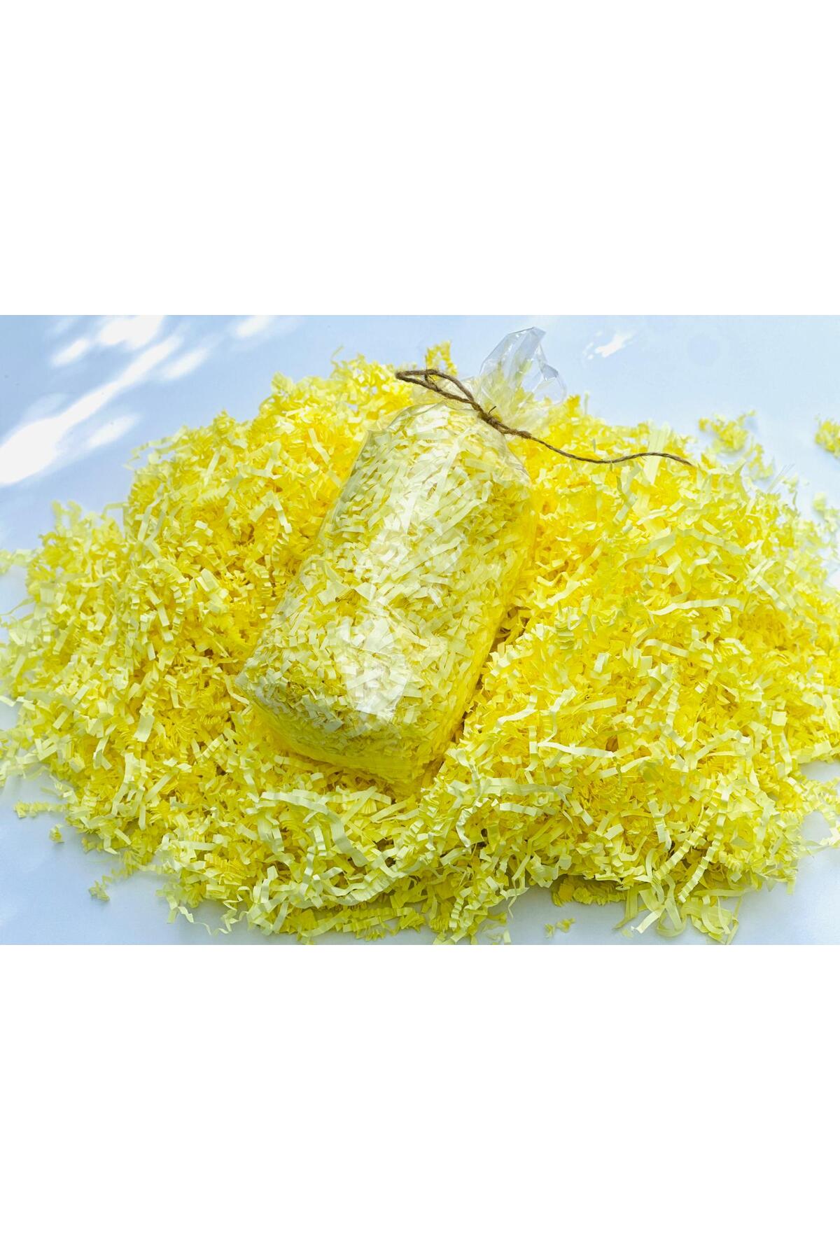 Sarı Z Zigzag Kırpık Kâğıt – Hediye Kutu İçi Dolgu Süsleme ve dolgu Malzemesi 100 gr - Görsel 3