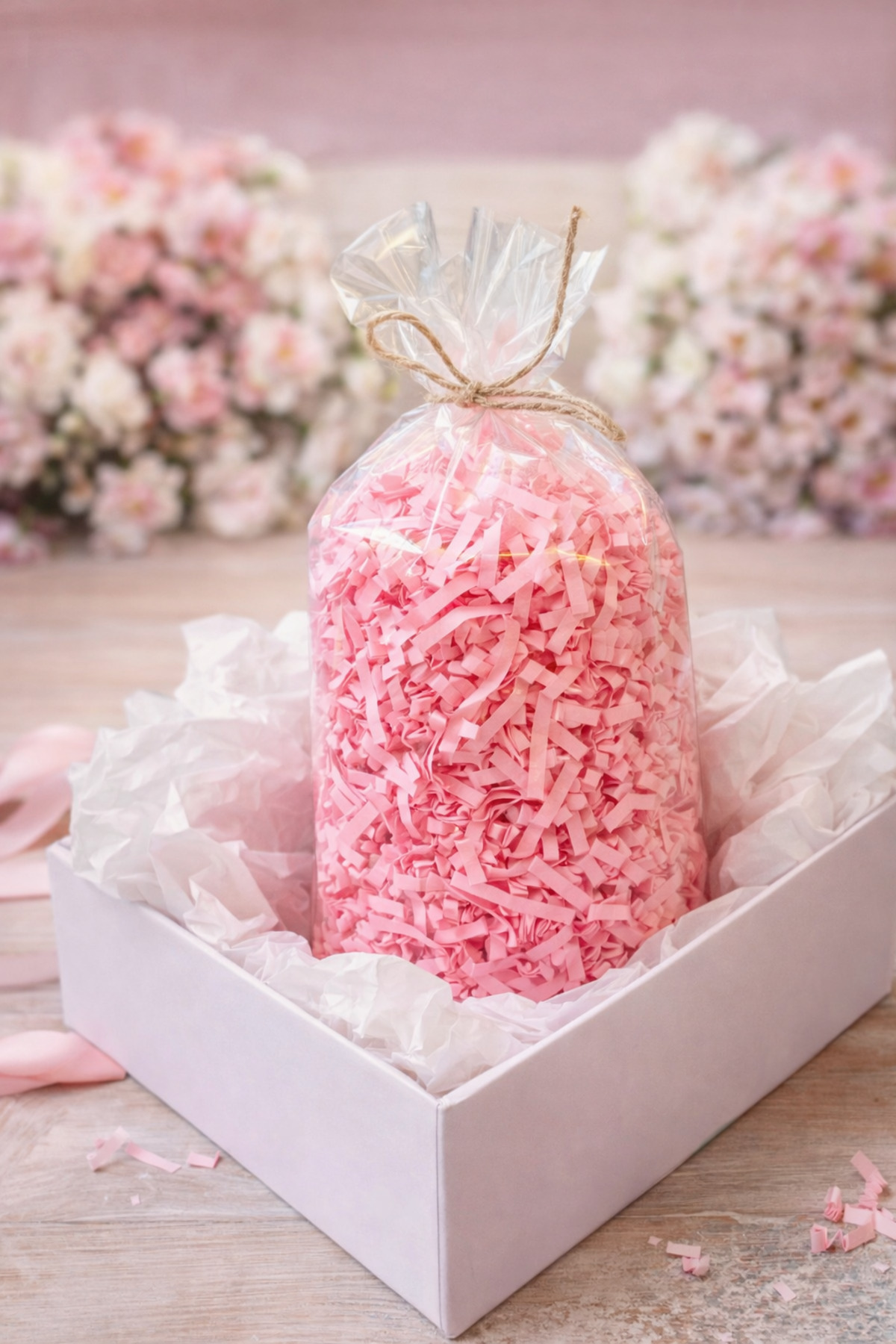 Şeker Pembesi Z Zigzag Kırpık Kâğıt – Hediye Kutu İçi Dolgu Süsleme ve dolgu Malzemesi 50 gr - Görsel 4