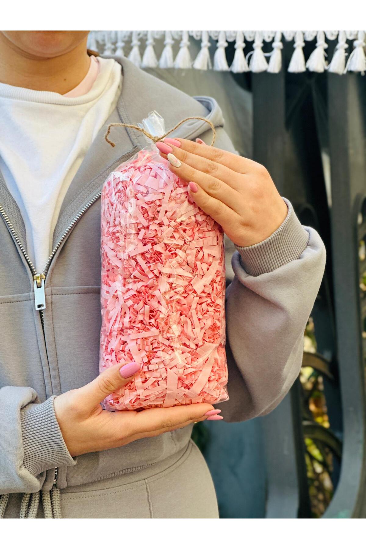 Şeker Pembesi Z Zigzag Kırpık Kâğıt – Hediye Kutu İçi Dolgu Süsleme ve dolgu Malzemesi 50 gr - Görsel 6