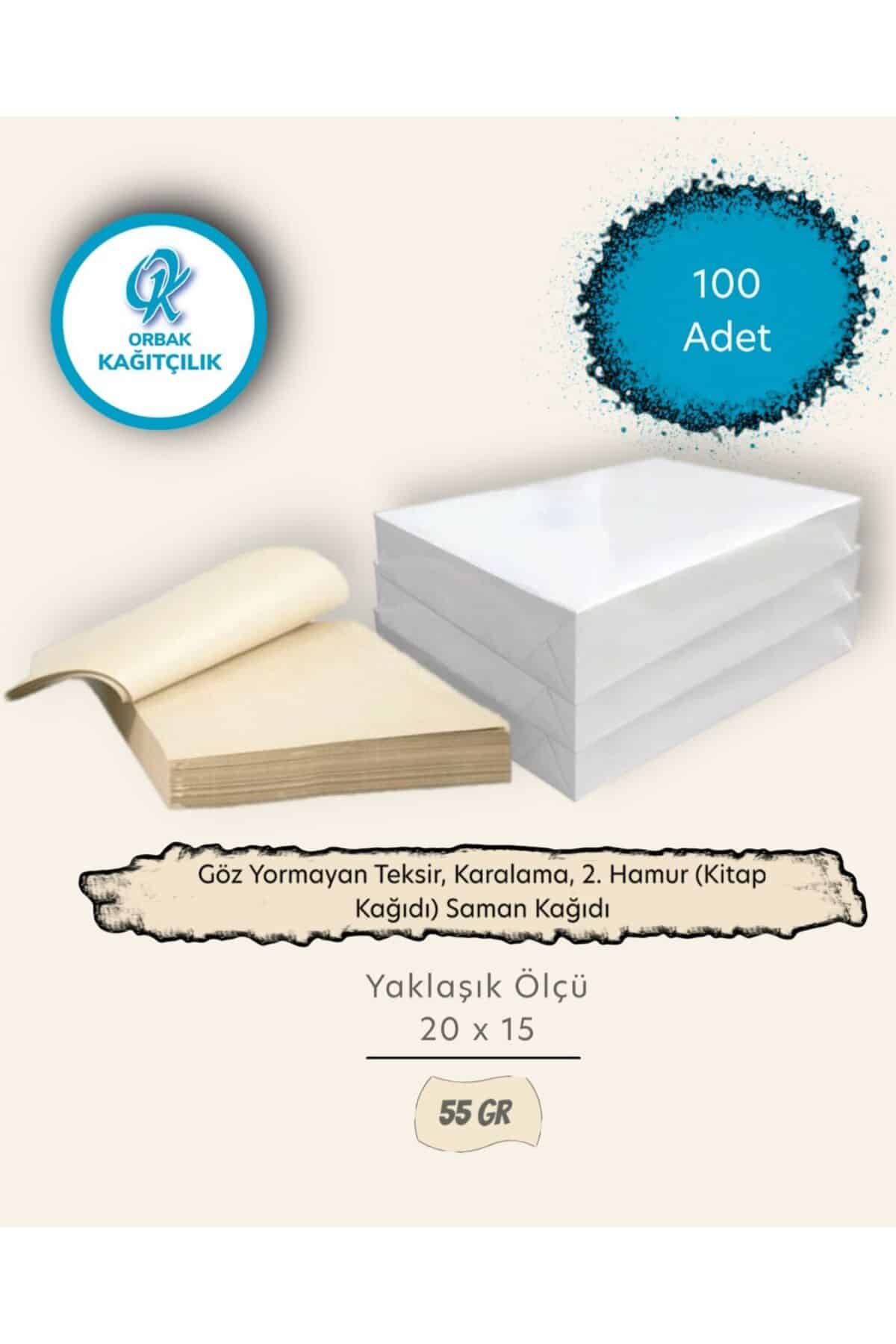 Teksir, Karalama, Çalışma Ve 2.hamur-saman Kağıdı (GÖZ YORMAYAN) 55gr 20x15 500 Yaprak (0,82 KG) - Görsel 5