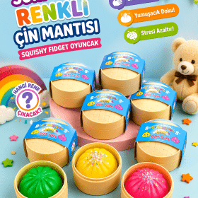 Premium Çin Mantısı Squishy Oyuncak | Sürpriz Renkli Bun Mystery Yumuşak Stres Oyuncağı