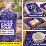 Kırpık Kağıt 1 Kg Morcivert Z Zigzag – Hediye Kutusu İçi Dolgu Kağıdı, Kırpıntı Kağıt, Paketleme ve Süsleme Malzemesi